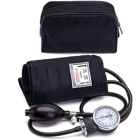 Professional Aneroid Sphygmomanometer – Manual BP Cuff with Stethoscope Support