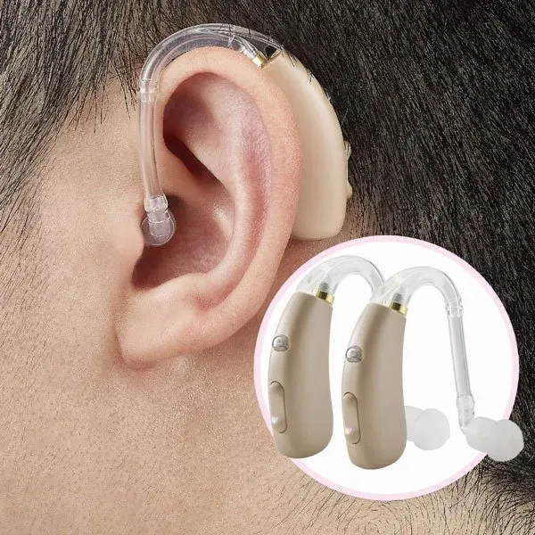 Digital BTE Hearing Aid Sound Amplifier – Clear Voice Behind-The-Ear Device
